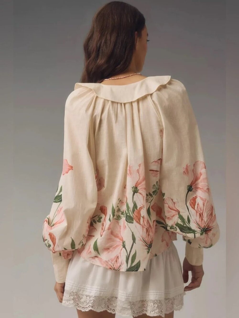 By Anthropologie Peasant Blouse Size M - Picture 11 of 11